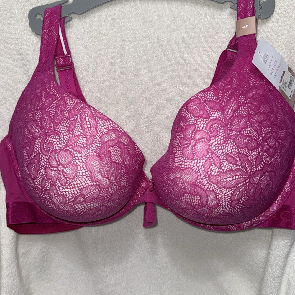 NWT Cacique Boost Plunge Back Close Bra 46D